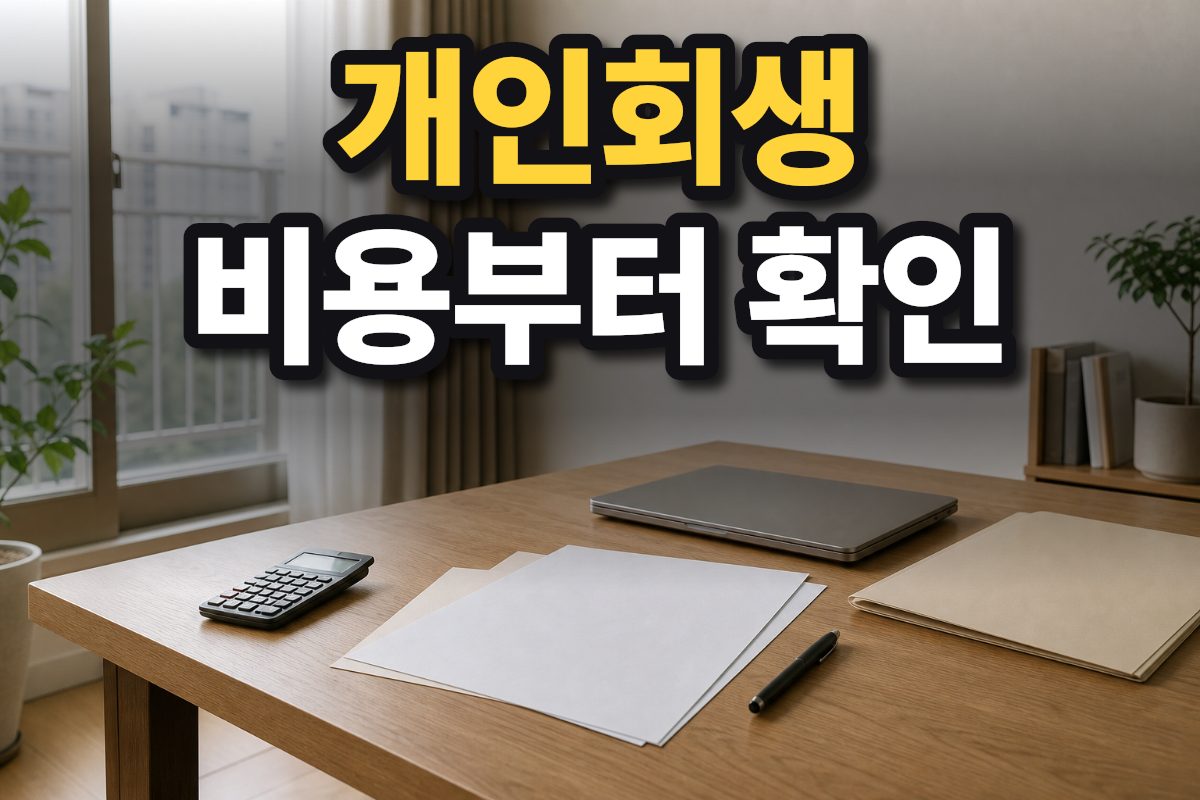 한국 가정의 책상 위에 노트북과 계산기, 서류철이 놓여 있습니다.